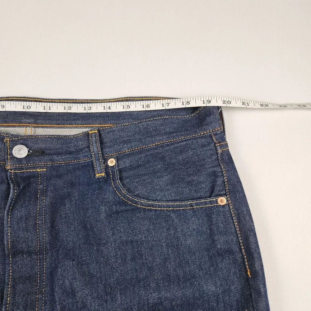 Levis 501XX Jeans Mens 38x30 Dark Wash Button-Fly Shrink-to-Fit Heavy Streetwear